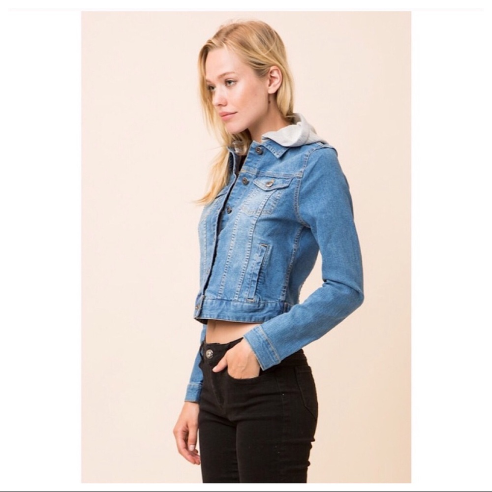 Denim long sleeve jacket